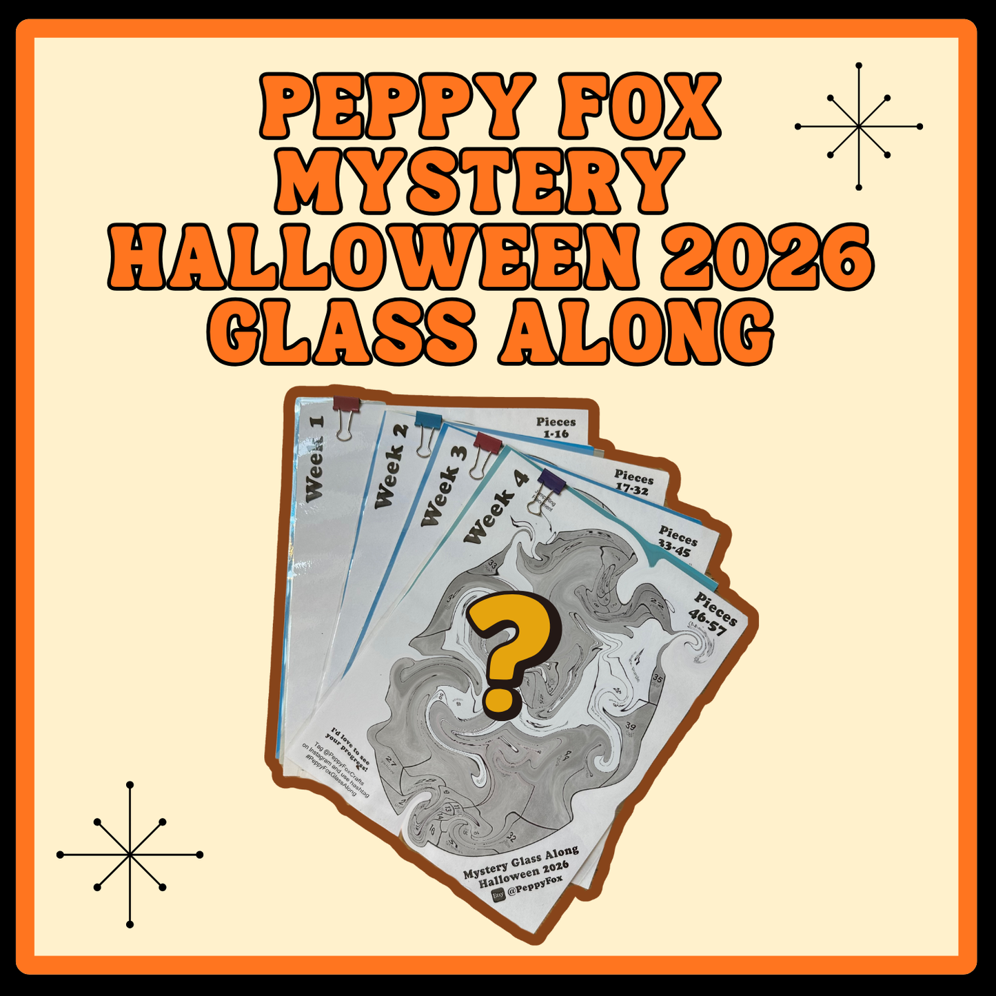 Mystery Halloween Glass Along